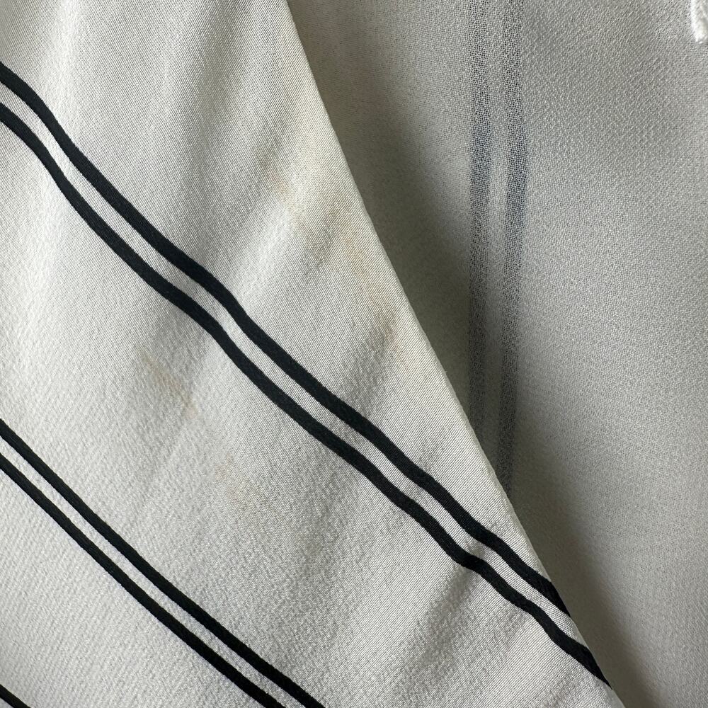 Club Monaco White Chevron Sleeveless Blouse – Size M - Picture 6 of 8